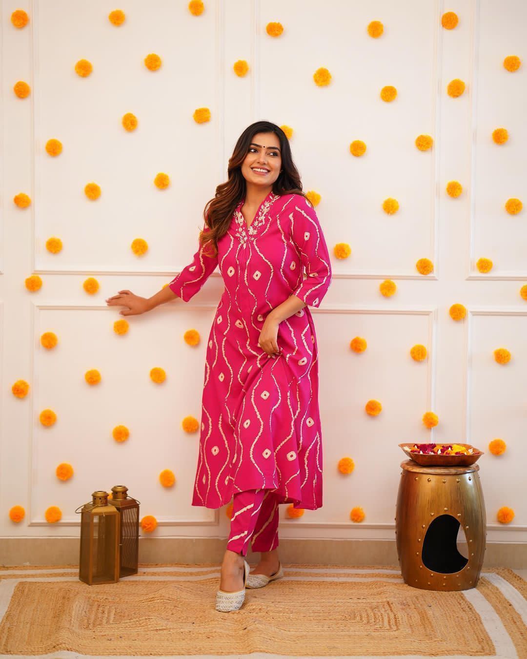 Al-daily wear kurti pant set